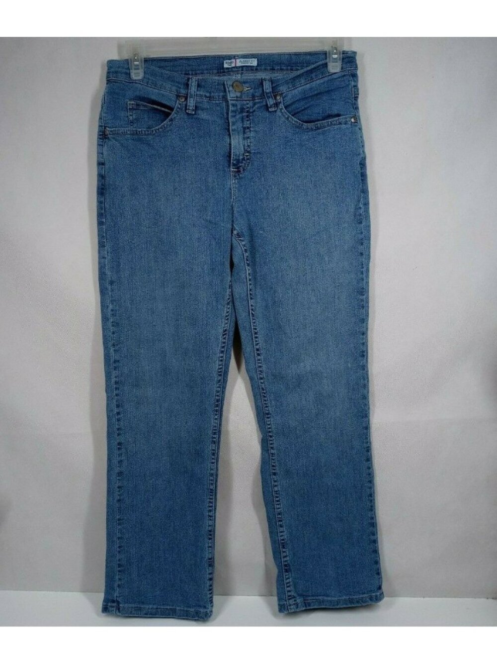 Lee Classic Fit Straight Leg Women's Distressed Jeans Size 10P  30x27